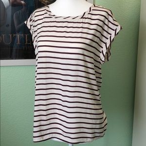 Abercrombie & Fitch Striped Button Back Blouse